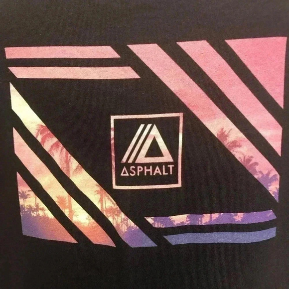 NWT ASPHALT Black Graphic Tee - Picture 3 of 5